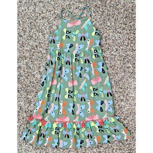 Girls CAT & JACK Butterfly Summer Sun Dress Size 2T Multicolor Boho Maxi Tassels